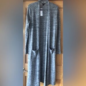 Agnes & Dora NWT Sweater Duster Gray Heather Size M